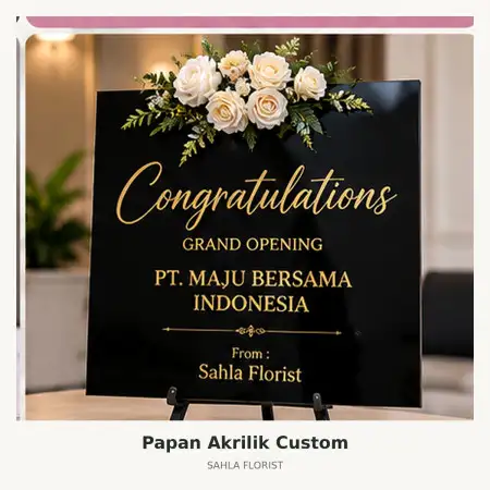 Papan Bunga Akrilik Ciracas